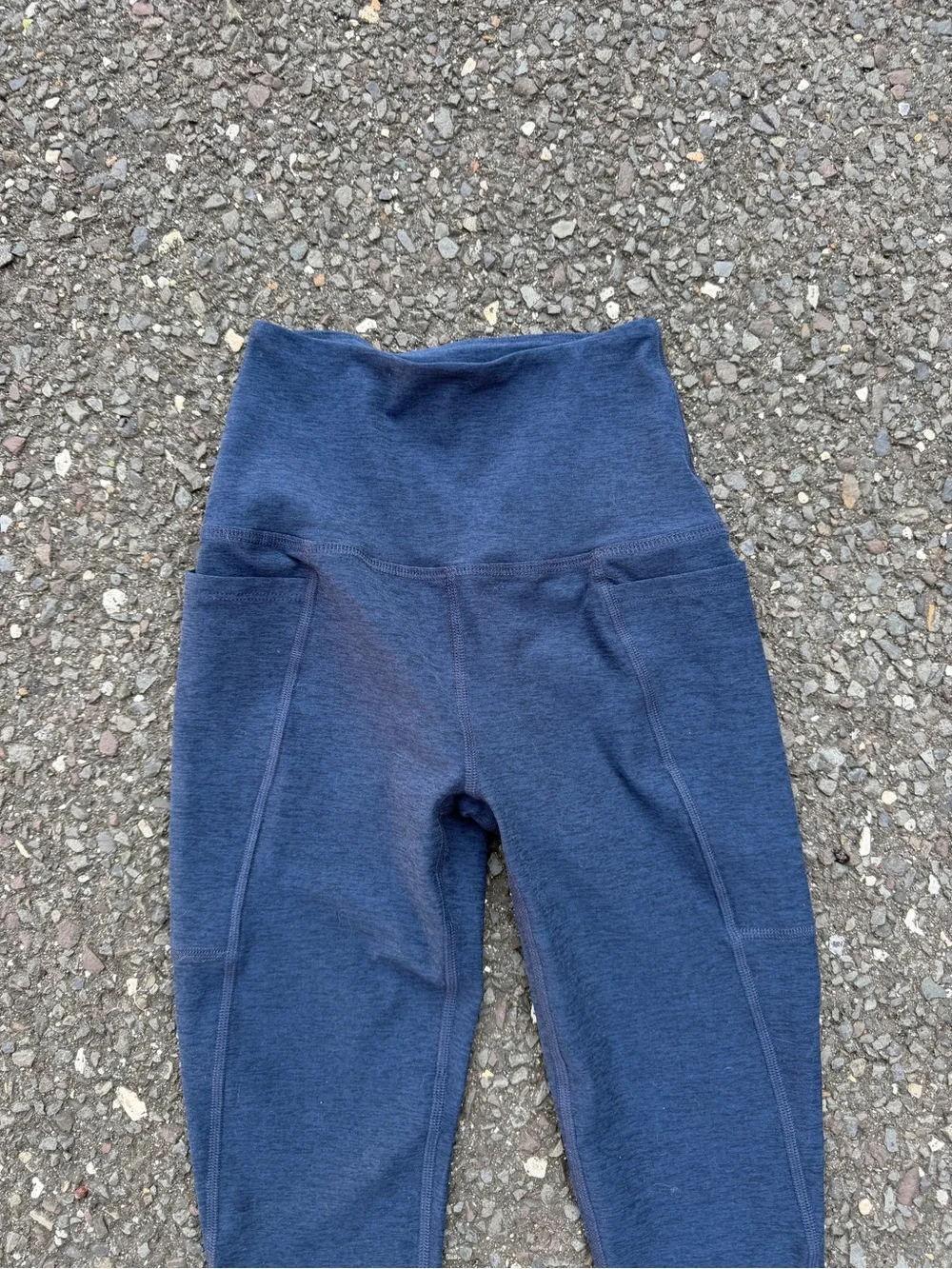 Beyond Yoga Dark Blue High-Rise Pocket Leggings